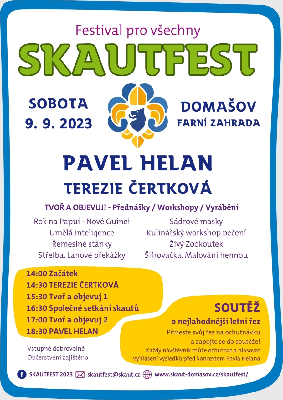 Plakát SkautFest 2023